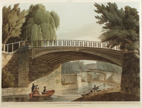 Bridges over the canal in Sydney Gardens c.1800 Nattes