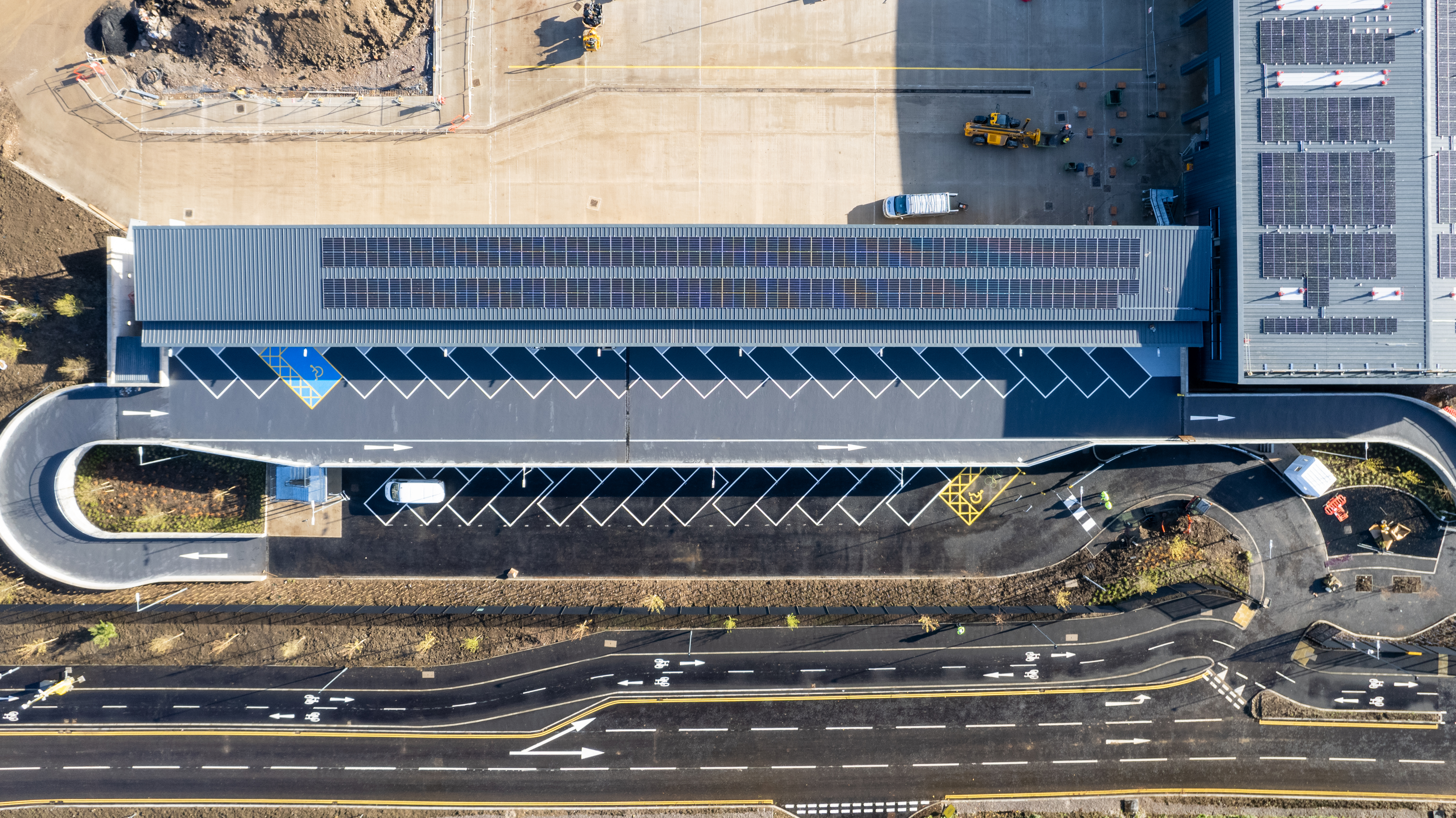 Aerial view of the Keynsham Reuse and Recycling Centre © Farrans Construction