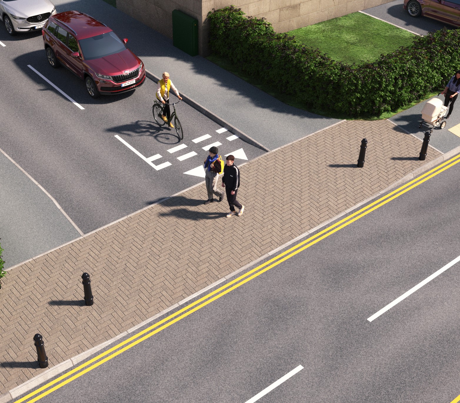 Open a large version of this image Artist's illustration of a continuous crossing