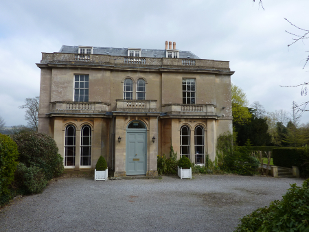 Front view of a country house