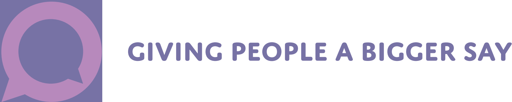 Giving people a bigger say logo