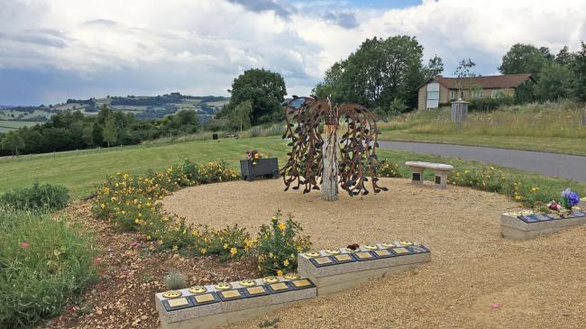 The Grassland and the Willow Tree sculpture