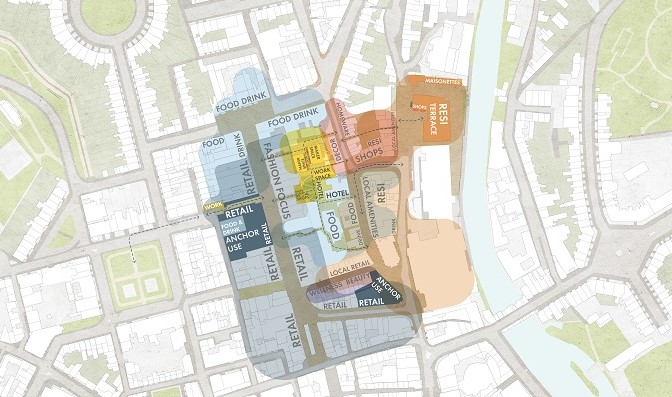 Diagram of Milsom Quarter